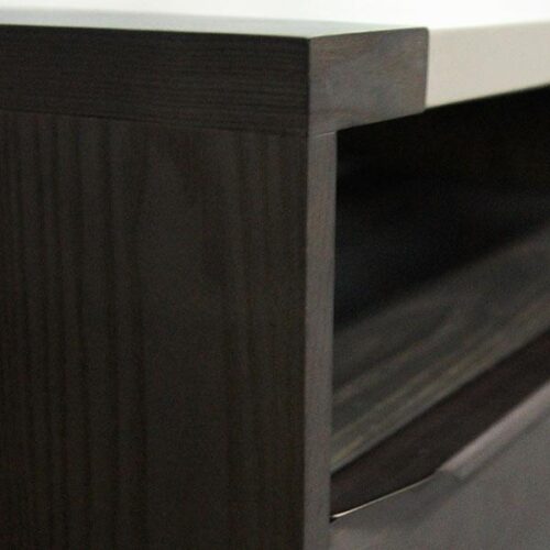 都會皮革面床頭櫃 皮木搭配風格現代俐落：圖片 4