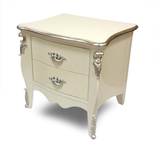 法式宮廷銀箔雕花床頭櫃 呈現法式宮廷般華麗感：圖片 3