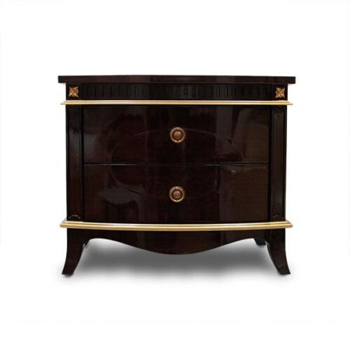 鋼烤歐式金邊床頭櫃 古典華麗低調貴氣：圖片 1