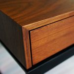 黑鐵腳胡桃木紋 訂製茶几a30003：圖片 4