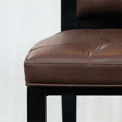 紳士風菱格皮鋼烤餐椅 復古紳士風範氣息：圖片 3