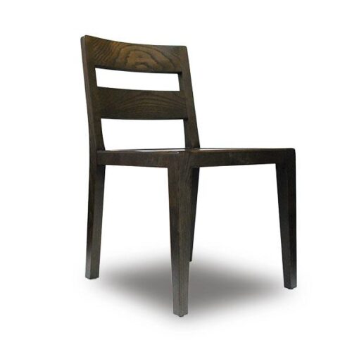 咖啡館深咖木紋餐椅 實木純粹線條的俐落感：圖片 2