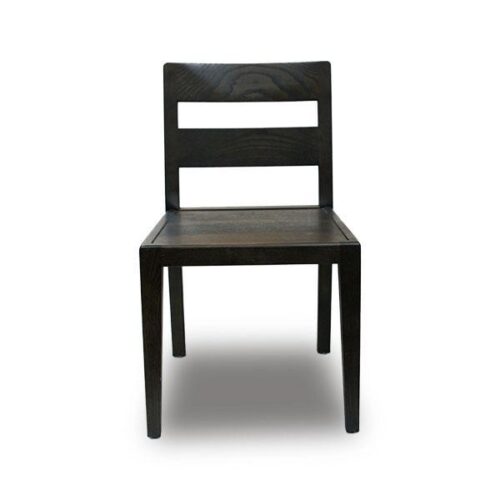 咖啡館深咖木紋餐椅 實木純粹線條的俐落感：圖片 1