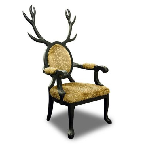 鹿角造型實木餐椅 營造森林童話氛圍：圖片 2