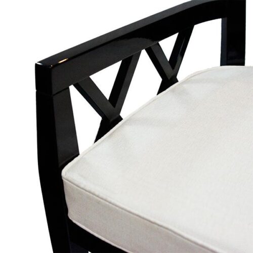 黑鋼烤X結構單椅 適合搭配沙發書桌或接待區：圖片 3