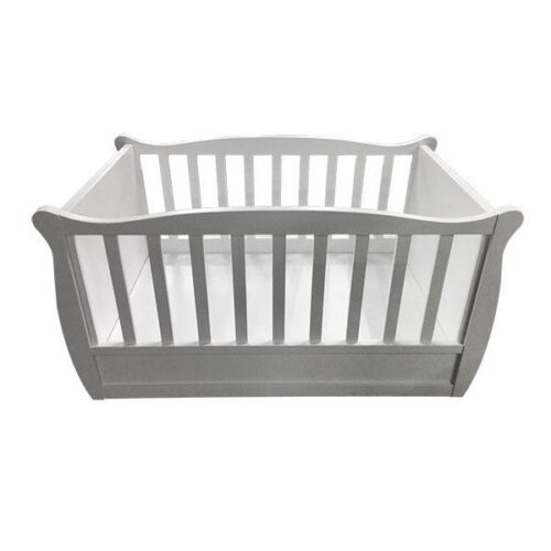 白雪橇型豪華嬰兒床 柵欄設計視線通透空氣流通：圖片 1