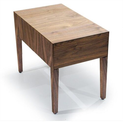 簡約長方形木紋床頭櫃 北歐家具極簡設計：圖片 1