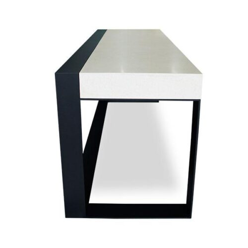 黑鐵極簡白木紋書桌 長桌好延伸適合雙人使用：圖片 3