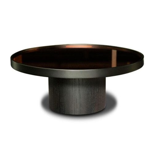 光影鏡面圓形茶几 低調卻很有氣勢：圖片 1