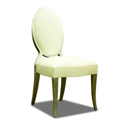 香檳金箔圓背餐椅 婚宴精品餐廳儀式感：圖片 2