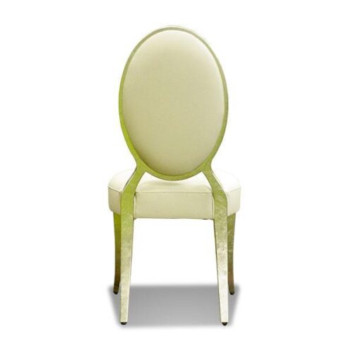 香檳金箔圓背餐椅 婚宴精品餐廳儀式感：圖片 4