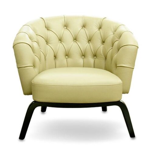 復古繃皮革黑腿扶手椅 經典英倫奢華質感：圖片 1