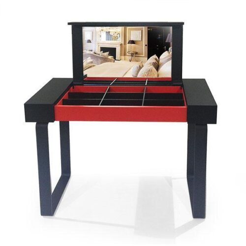 秘密掀鏡雙色化妝台 掀開秘密美妝盒：圖片 1