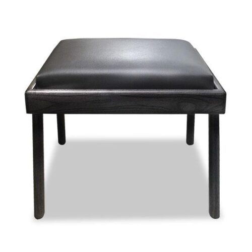 黑橡實木皮革化妝椅 小空間優雅表現：圖片 1