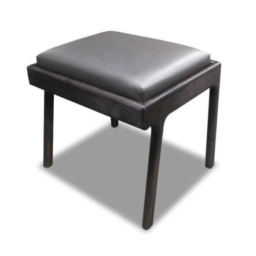 黑橡實木皮革化妝椅 小空間優雅表現：圖片 2