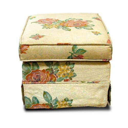 綻放花語復古布面腳凳 典雅的居家氛圍：圖片 2