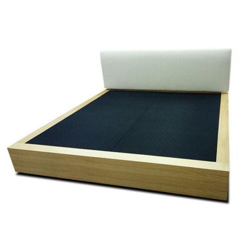 禪境木紋低矮雙人床架 日式和風極簡設計：圖片 1