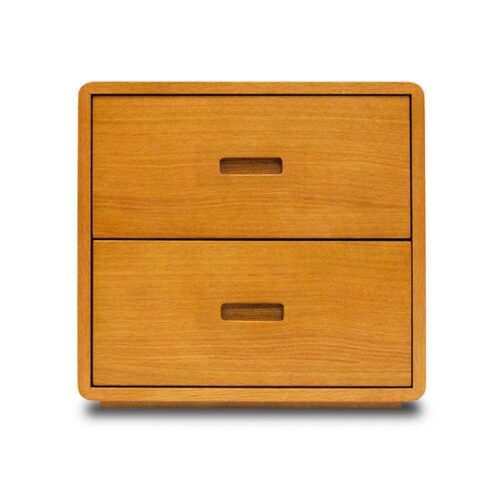 原色弧角木紋床頭櫃 充滿溫暖的木系收納：圖片 1