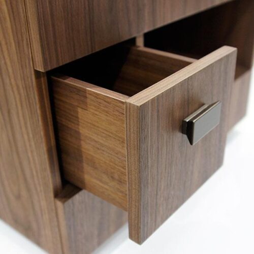 胡桃序曲雙抽床頭櫃 胡桃木的溫潤收納的藝術：圖片 3