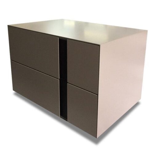 現代香檳金2抽床頭櫃 低調奢華能美學：圖片 2