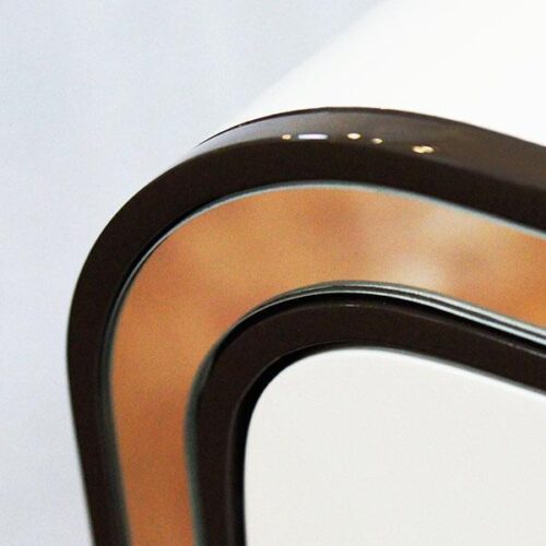 嵌鏡奶白奢華床頭櫃 現代時尚奢華風格：圖片 2