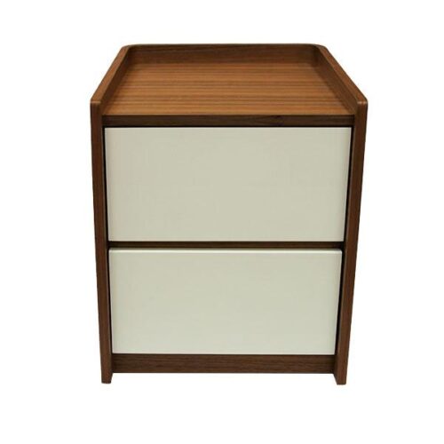 胡桃白抽北歐床頭櫃 木白對比展現北歐質感：圖片 1