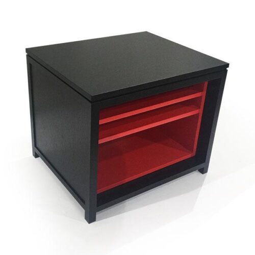 現代黑紅立方床頭櫃 藏不住的熱情：圖片 2
