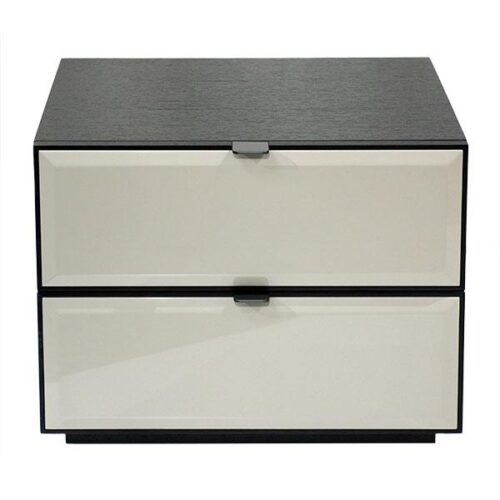 黑白高光時尚床頭櫃 床邊的時尚宣言：圖片 1