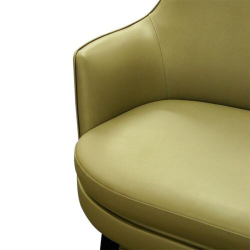 時尚草綠皮革2人座沙發 現代奢華美學：圖片 5