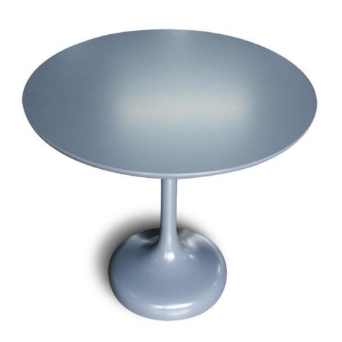 圓潤霧烤灰藍咖啡桌 滴落液體桌腳設計：圖片 1