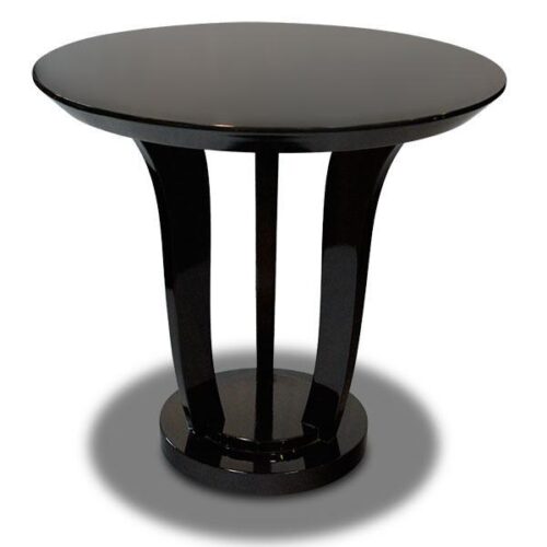 深咖木紋鏡面鋼烤茶几 流線造型藝術美感：圖片 1