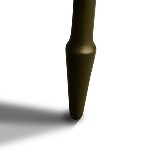 古銅金錐腳圓形茶几 現代空間藝術雕塑：圖片 4