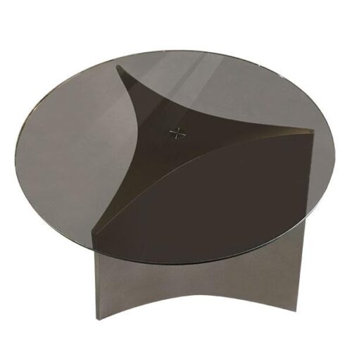 抽象灰玻三稜圓桌 低調的未來美學：圖片 2