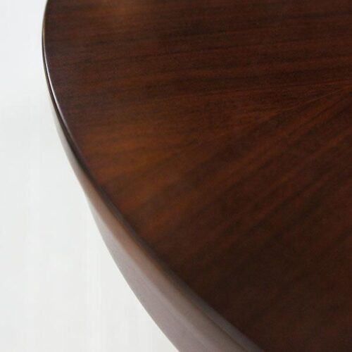 新古典胡桃鋼烤圓茶几 空間吟詩貴族：圖片 3