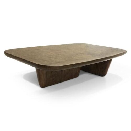 胡桃實木圓潤雕塑茶几 客廳藝術焦點：圖片 2