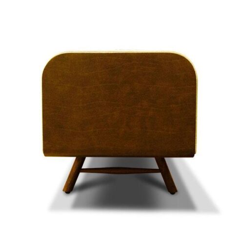 北歐胡桃圓弧几面長椅 居家藝術收納美學：圖片 3