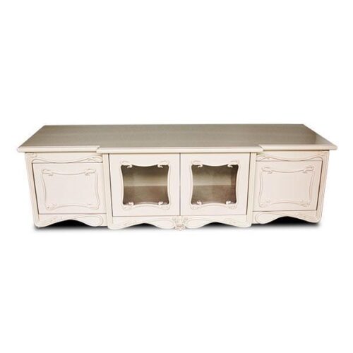 宮廷象牙白電視櫃 歐式古典浪漫氛圍：圖片 1