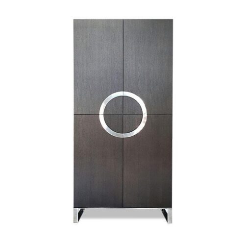 橡木紋銀環拉手收納櫃 設計感融入日常：圖片 1