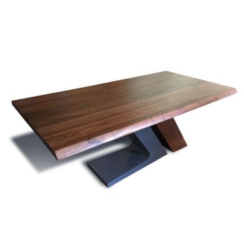 胡桃實木L腳餐桌 聚餐的藝術品：圖片 3