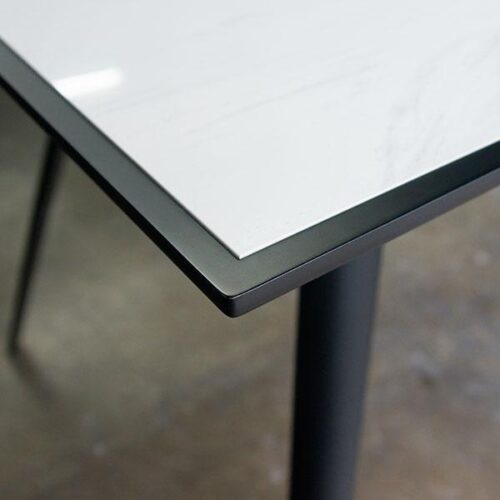 黑鐵腳實木內崁石面餐桌 輕盈優雅新選擇：圖片 3