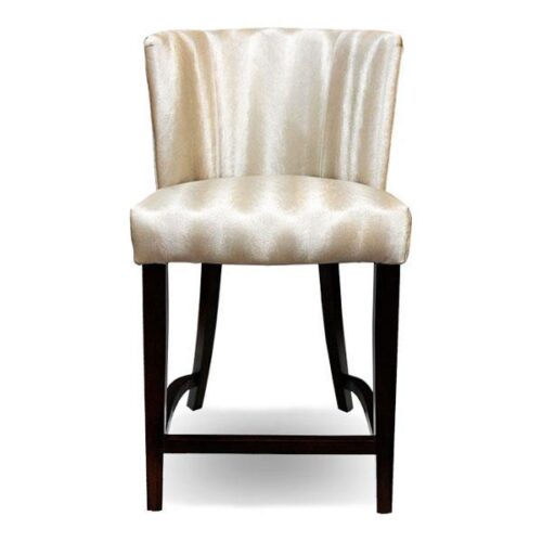 奢華珍珠光絨高腳椅 柔軟觸感展現高端奢華：圖片 1