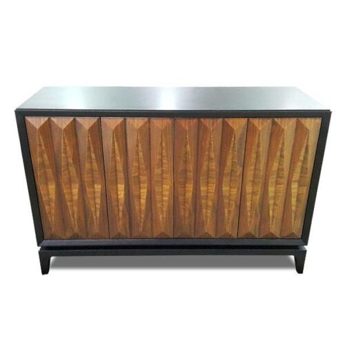 實木鑲嵌雙色菱紋餐櫃 藝術空間征服者：圖片 1