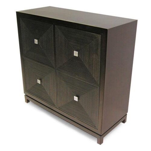 胡桃木幾何方格餐櫃 幾何藝術空間焦點：圖片 2