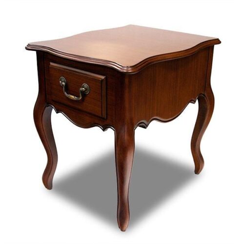 胡桃古典曲腳床頭櫃 增添優雅復古氛圍：圖片 2