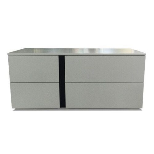 霧灰黑縫四抽邊櫃 井井有條機能收納：圖片 1