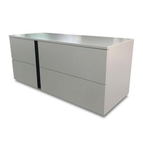 霧灰黑縫四抽邊櫃 井井有條機能收納：圖片 2