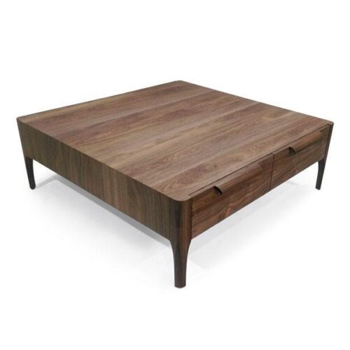 胡桃抽屜極簡4抽茶几 客廳的低調奢華：圖片 2