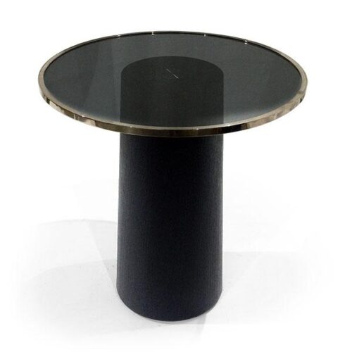 金邊黑玻黑木腳茶几 低調綻放高光時刻：圖片 1