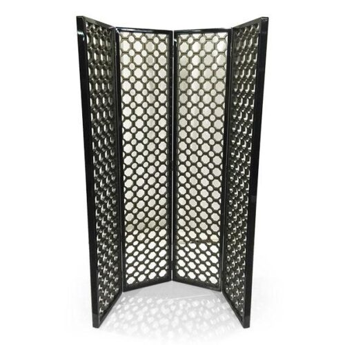 光影格紋四折屏風 舒適空間隱私感：圖片 1