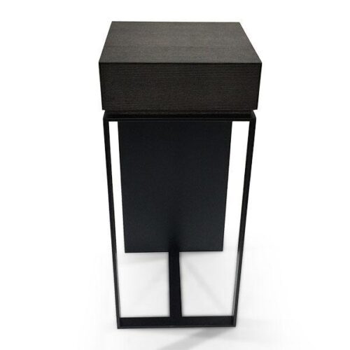 懸浮木盒鐵腳展示台 視覺輕盈具工業風：圖片 1